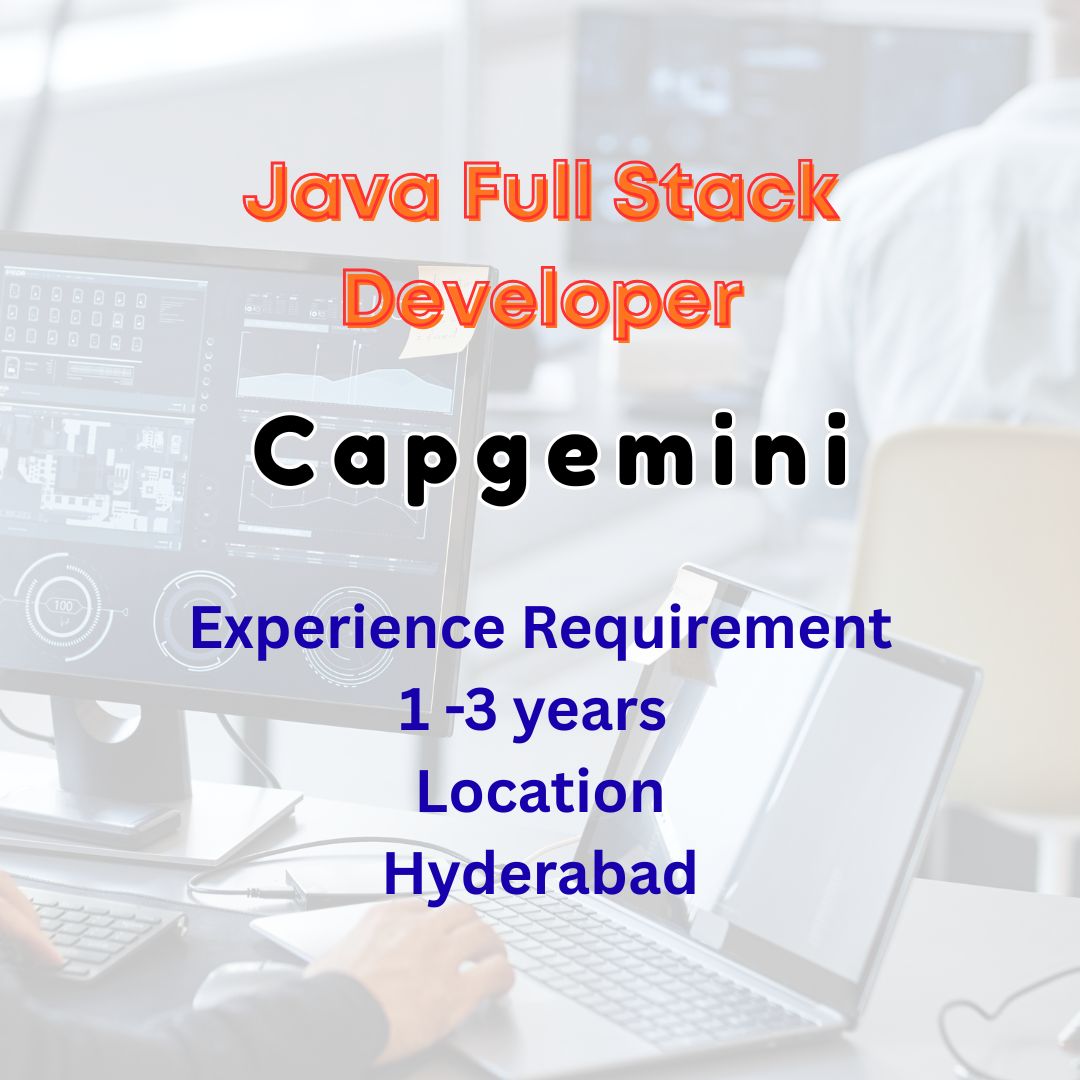 Java Full Stack Developer New Job update
